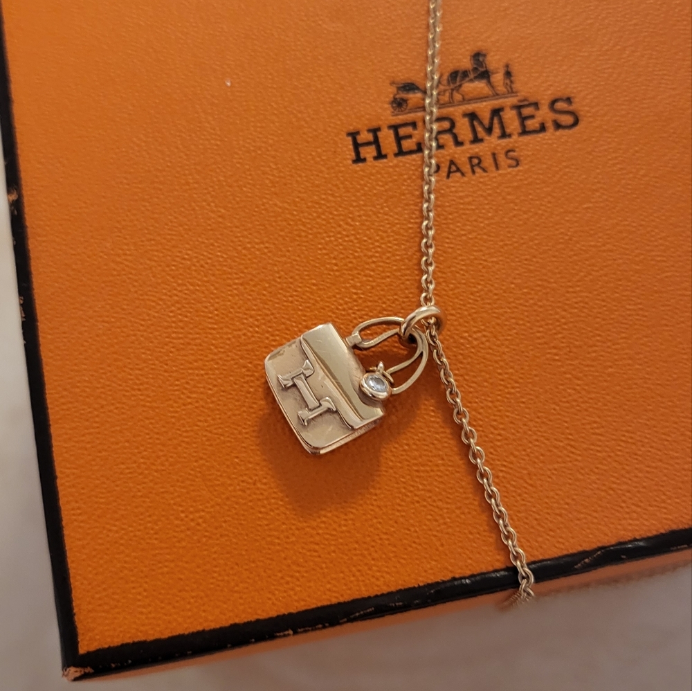 18K Rose gold Hermes Constance necklace - Picture 6 of 10
